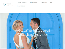 Tablet Screenshot of cyprusweddingadvisor.com